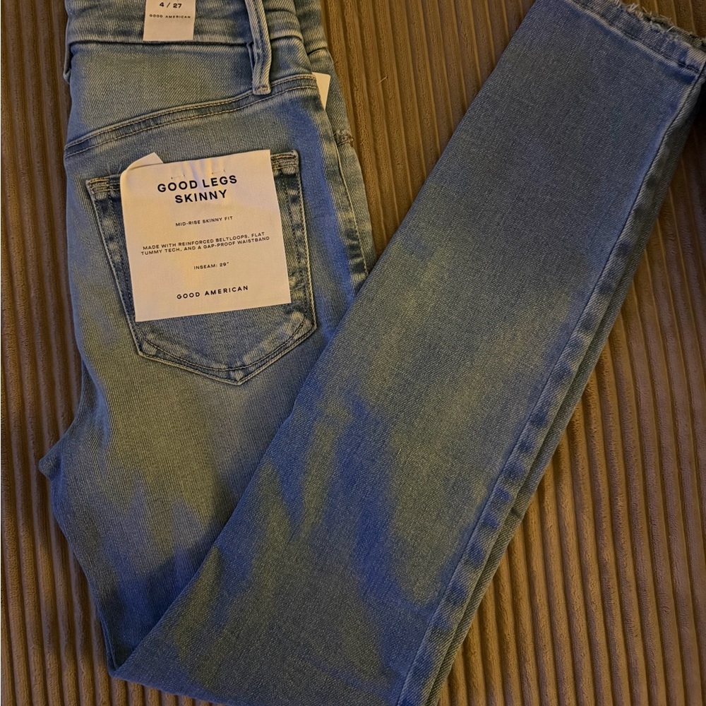 Good American Light Blue Skinny Jeans